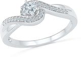 Radiant Bay A Class Higher White Gold Diamond 18 K Ring