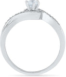 Radiant Bay A Class Higher White Gold Diamond 18 K Ring