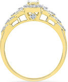 Radiant Bay For Forever Yellow Gold Diamond 18 K Ring