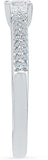 Radiant Bay Classic Solitaire White Gold Diamond 14 K Ring