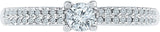 Radiant Bay Classic Solitaire White Gold Diamond 14 K Ring