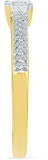Radiant Bay Classic Solitaire Yellow Gold Diamond 14 K Ring