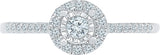 Radiant Bay Priceless Bond White Gold Diamond 18 K Ring
