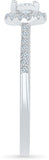Radiant Bay Priceless Bond White Gold Diamond 18 K Ring