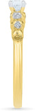 Radiant Bay Luxurious Solitaire Yellow Gold Diamond 18 K Ring