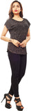 Reinvent Casual Short Sleeve Self Design Women's Top