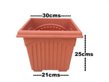 Easy Gardening 12 Inch Square Plant Container Set