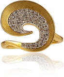 Ratnam Desire Forever Gold Diamond Yellow Gold 18 K Ring