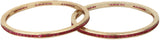 Dilan Jewels Alloy Crystal 18K Yellow Gold Bangle Set