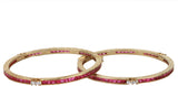 Dilan Jewels Alloy Zircon 18K Yellow Gold Bangle Set