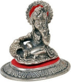Ruchiworld Metal Lord Ladoo Gopal Krishna Puja Idol Showpiece  -  5 cm