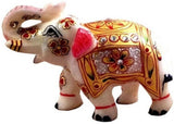 Ruchiworld marble elephant Showpiece  -  3 cm
