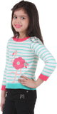KIDS VILLAGE Applique Round Neck Casual Girl's Sweater