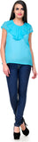 Stilestreet Casual Short Sleeve Solid Women's Top