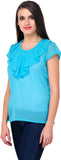 Stilestreet Casual Short Sleeve Solid Women's Top