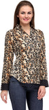 Stilestreet Women's Animal Print Casual Shirt