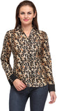 Stilestreet Women's Animal Print Casual Shirt