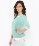 Philigree Casual 3/4 Sleeve Printed Women's Top