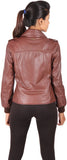 LATHERO Full Sleeve Self Design Women's Jacket