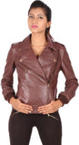 LATHERO Full Sleeve Self Design Women's Jacket