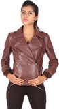 LATHERO Full Sleeve Self Design Women's Jacket