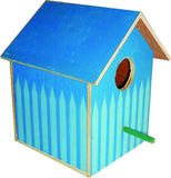 Scrap Wood Birdhouse Sb-Blue-1 Bird House