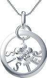 Devina Jewels Platinum Silver Pendant