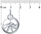 Devina Jewels Platinum Silver Pendant