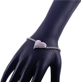 Jewels Mountain Sterling Silver Zircon Bracelet