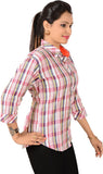 Jazzy Ben Women's Checkered Casual Shirt