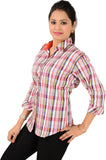 Jazzy Ben Women's Checkered Casual Shirt