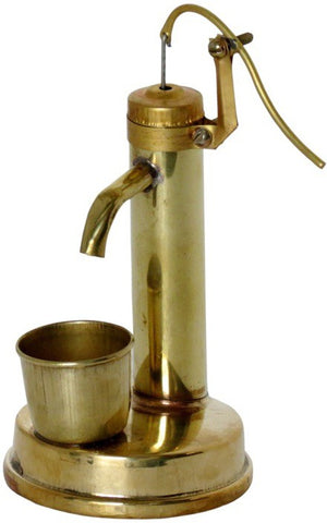 Unique Design Brass Handpump Showpiece  -  23 cm