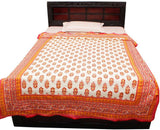 Pioneer Pragati Floral Single Duvet Orange