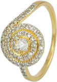 Rakam Gold Diamond Yellow Gold 18 K Ring