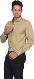 D'INDIAN CLUB Men's Solid Formal Shirt