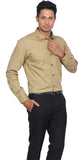D'INDIAN CLUB Men's Solid Formal Shirt
