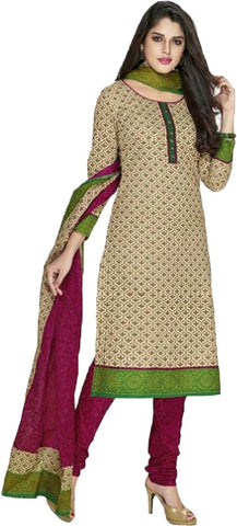 Abhinl Fashion Cotton Printed Semi-stitched Salwar Suit Dupatta Material