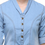 Zoysia Casual 3/4 Sleeve Solid Women's Top