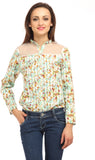 Meee Women's Floral Print Casual Shirt