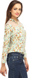 Meee Women's Floral Print Casual Shirt