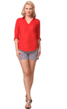 Meee Women's Solid Casual Shirt