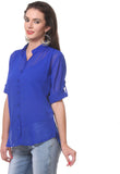 Meee Women's Solid Casual Shirt