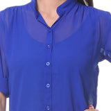 Meee Women's Solid Casual Shirt
