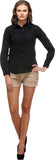Meee Women's Solid Casual Reversible Shirt