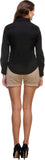 Meee Women's Solid Casual Reversible Shirt