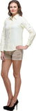 Meee Women's Solid Casual Reversible Shirt