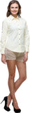 Meee Women's Solid Casual Reversible Shirt