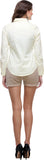 Meee Women's Solid Casual Reversible Shirt