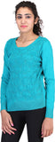 Sheezworld Casual Full Sleeve Self Design Women's Top