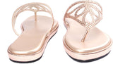 Lumiere Swarovski Studded Chappals Women Flats